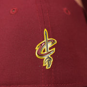 cavaliers logo on the Cleveland Cavaliers Maroon 2017 NBA Draft Dad Hat