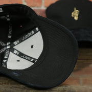black under visor on the Cleveland Cavaliers 2017 NBA On Court Player Worn Black and Gold 920 Dad Hat