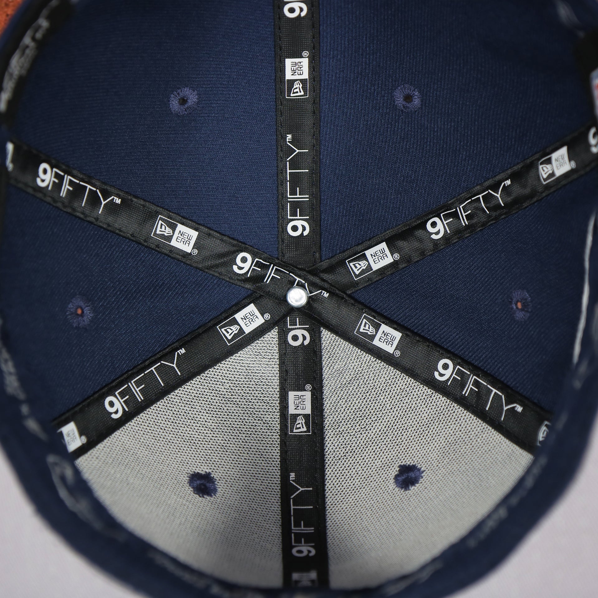 new era 9fifty taping on the New England Patriots Throwback 4X Super Bowl Champions Snapback Hat