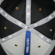 new era 39thirty taping on the Indianapolis Colts 2018 Sideline On Field 39THIRTY Black HOME Stretch Fit Cap