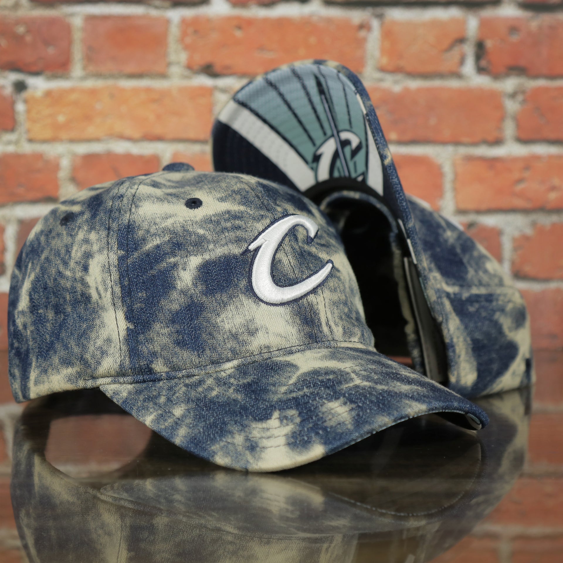 Cleveland Cavaliers Acid Wash Denim Dad Hat