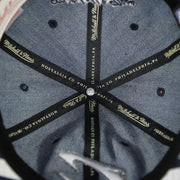 interior of the Cleveland Cavaliers Acid Wash Denim Dad Hat