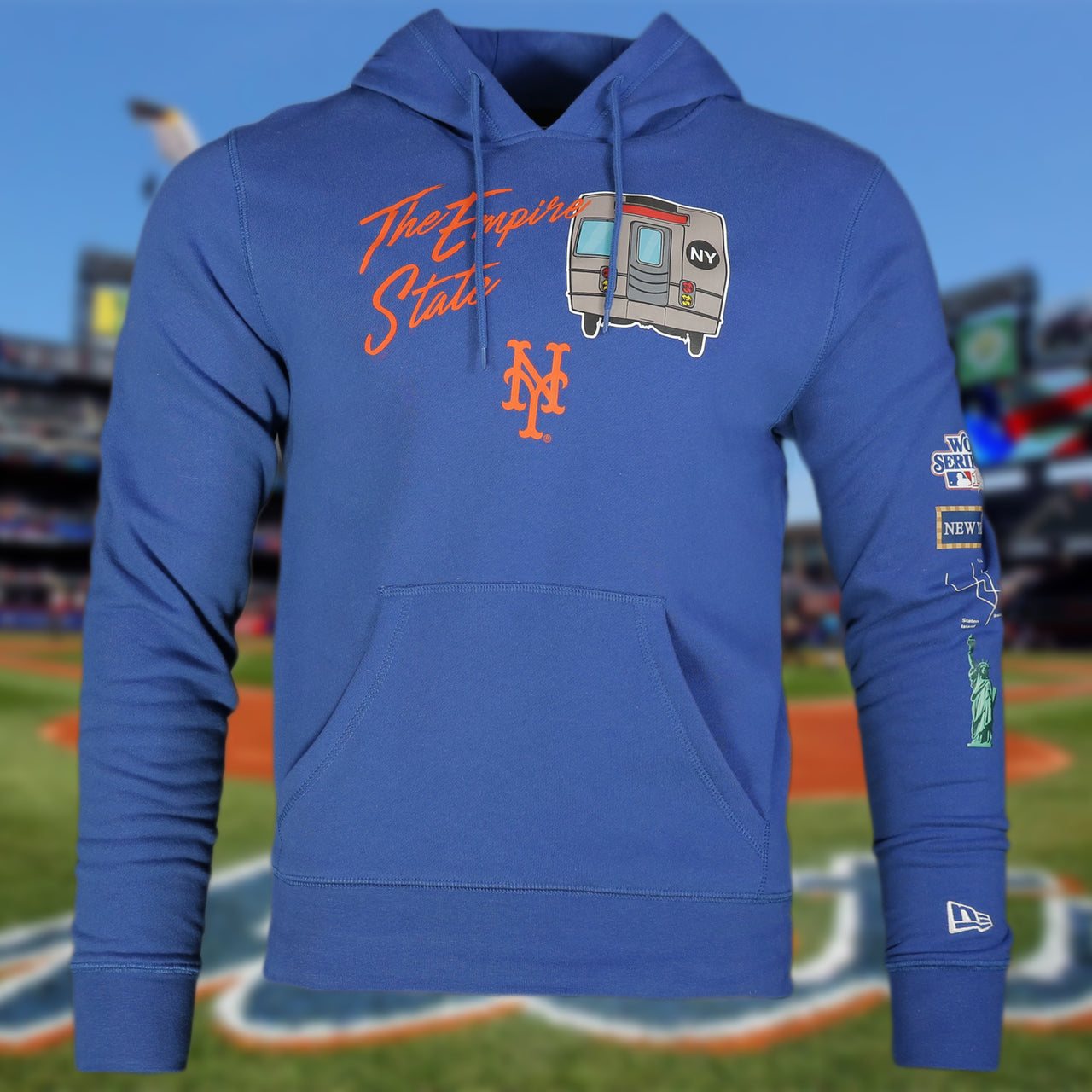 New York Mets "City Transit" 59Fifty Fitted Matching Royal Pullover Hoodie