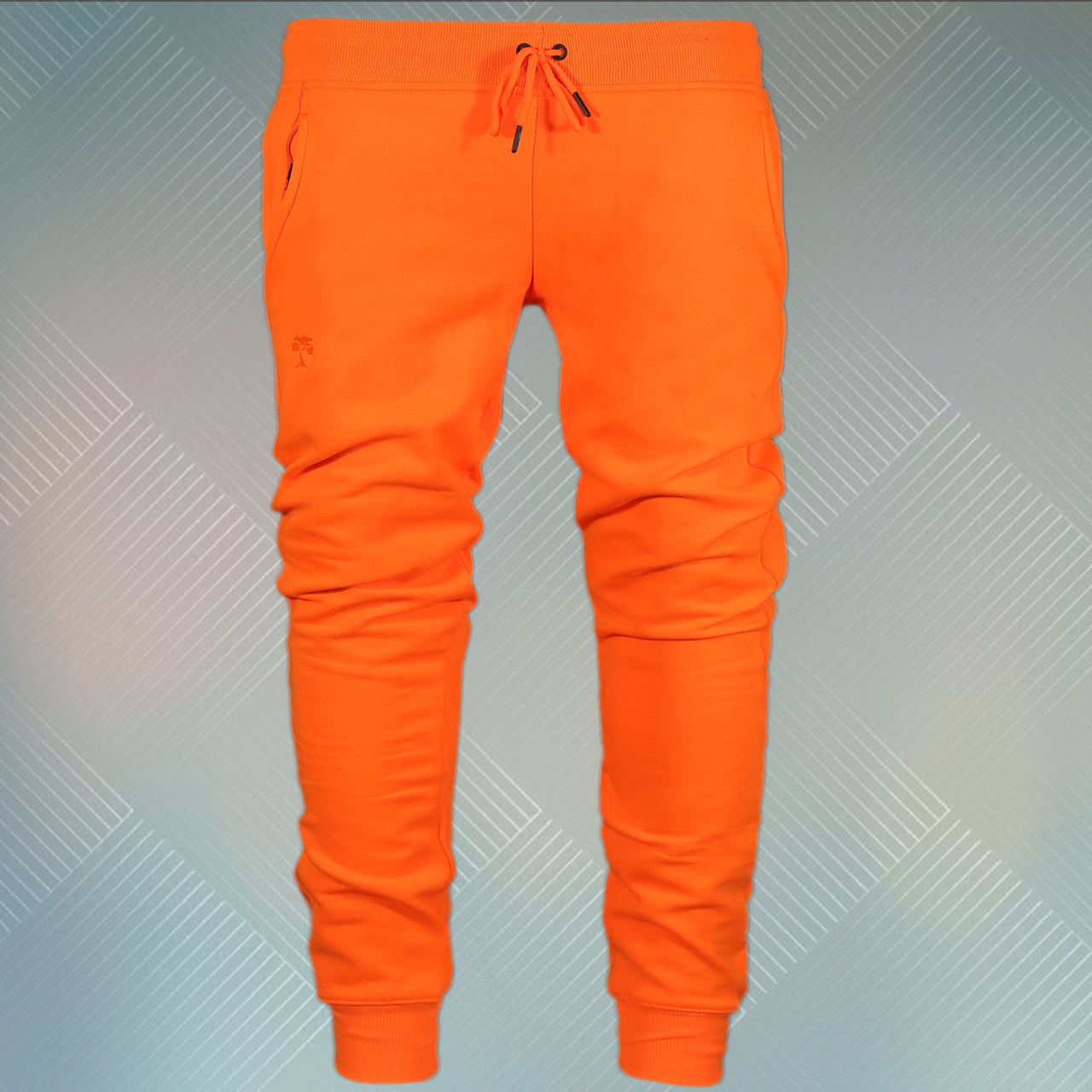 Safety Orange Unbasic Fleece Stash Pocket Sunset Park Tapered Jogger Pants | Fleece Safety Orange Sweatpants