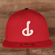 Philadelphia Phillies Upside Down Logo Gray Bottom 59Fifty Fitted Cap