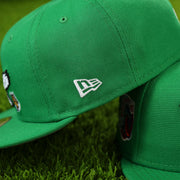 new era logo on the Philadelphia Eagles 1997 Pro Bowl Grey Underbrim All Over Embroidered 5950 Cap | Kelly