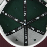 59Fifty taping on the interior of the Philadelphia Phillies Cooperstown 1952 All Star Game Side Patch Maroon UV 59Fifty Fitted Cap | Vintage Christmas Movie Pack