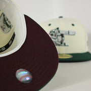 Maroon undervisor of the Chicago White Sox Cooperstown 75 Years Side Patch Maroon UV 59Fifty Fitted Cap | Vintage Christmas Movie Pack