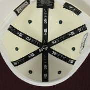 59Fifty Taping interior of the Chicago White Sox Cooperstown 75 Years Side Patch Maroon UV 59Fifty Fitted Cap | Vintage Christmas Movie Pack