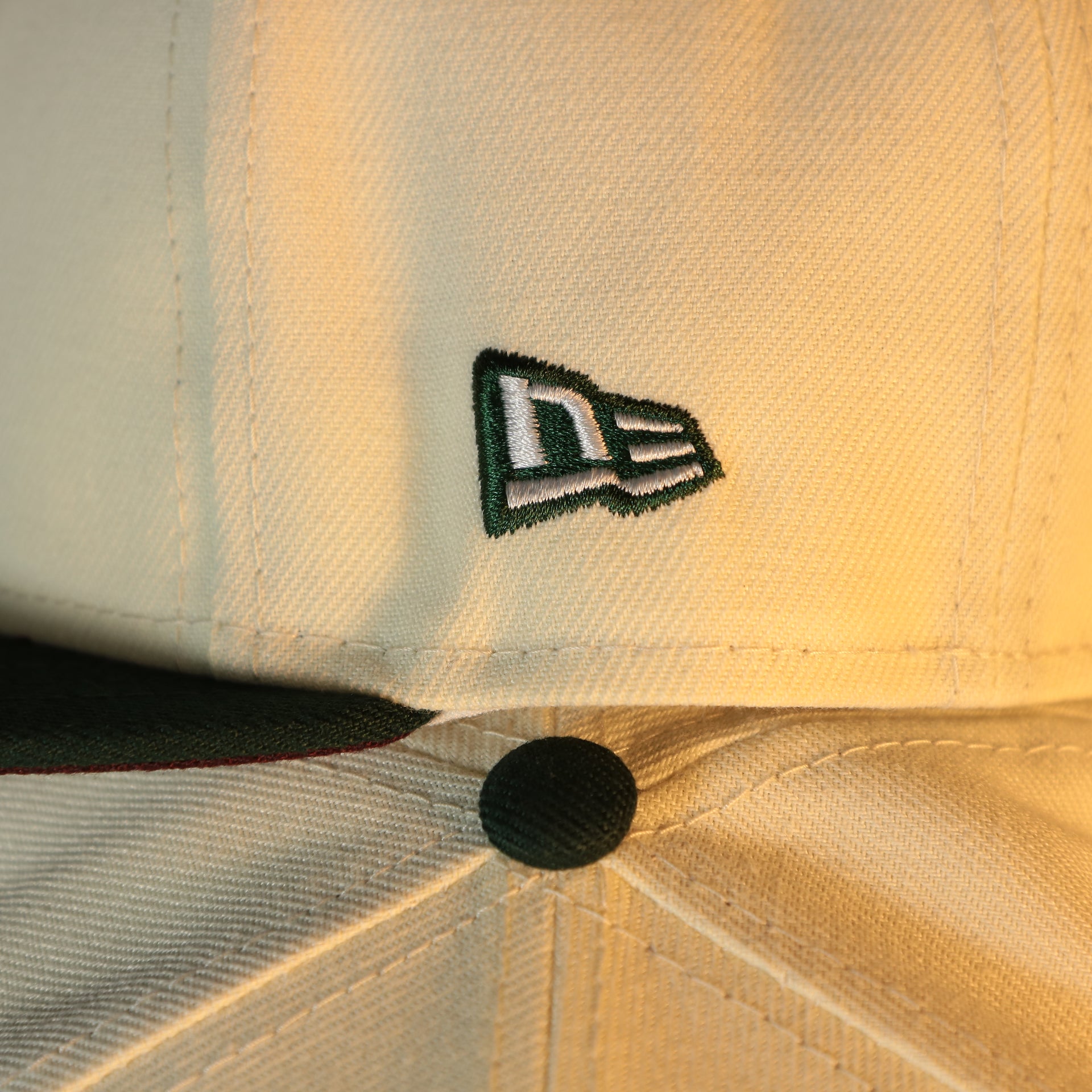 New Era logo on the Chicago White Sox Cooperstown 75 Years Side Patch Maroon UV 59Fifty Fitted Cap | Vintage Christmas Movie Pack