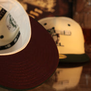 Maroon undervisor on the bottom of the Chicago White Sox Cooperstown 75 Years Side Patch Maroon UV 59Fifty Fitted Cap | Vintage Christmas Movie Pack