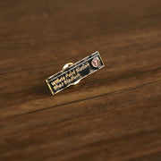 The New York Shea Station Willets Point Fitted Cap Pin | Enamel Pin For Hat at a different angle