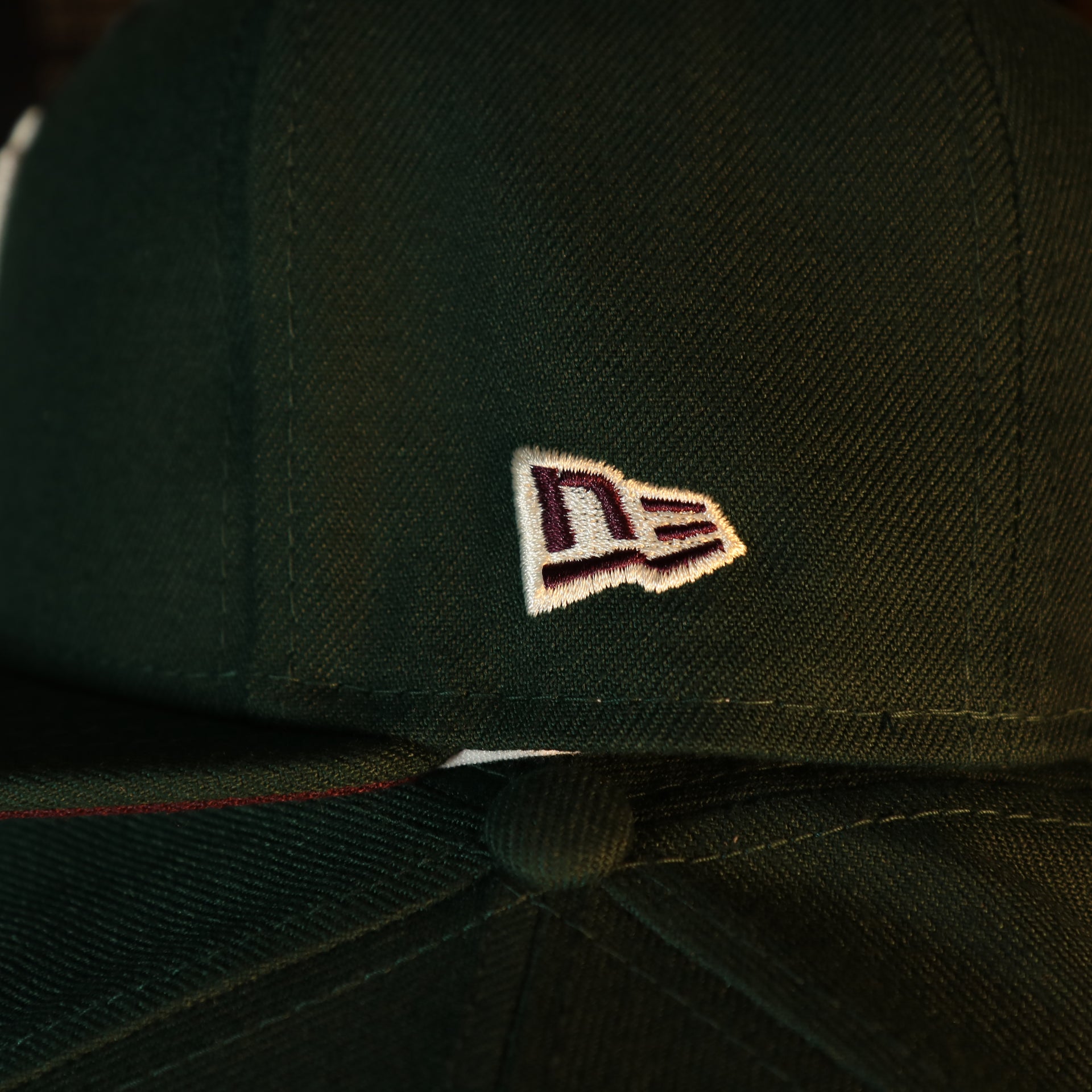 New Era flag on the Philadelphia Phillies Cooperstown 1952 All Star Game Side Patch Maroon UV 59Fifty Fitted Cap | Vintage Christmas Movie Pack