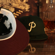 Maroon Undervisor of the Philadelphia Phillies Cooperstown 1952 All Star Game Side Patch Maroon UV 59Fifty Fitted Cap | Vintage Christmas Movie Pack