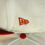 Two tone New Era flag on the Lehigh Valley Iron Pigs Cheesesteak With Onions Yellow UV Plain Jane 59Fifty Fitted Cap | Cap Swag Exclusive