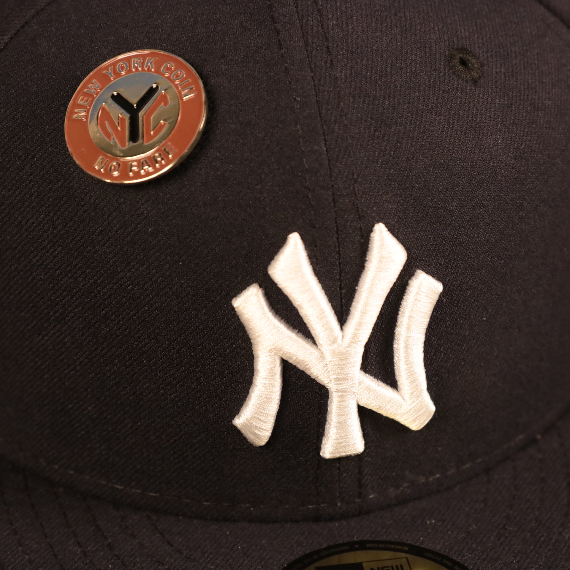 The New York Metro Fare Token Fitted Cap Pin | Enamel Pin For Hat