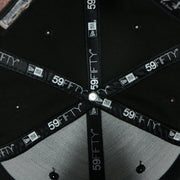 59Fifty taping on the interior of the Philadelphia Phillies 2008 World Series Side Patch Red Bottom 5950 Fitted Cap | Italian Luxury