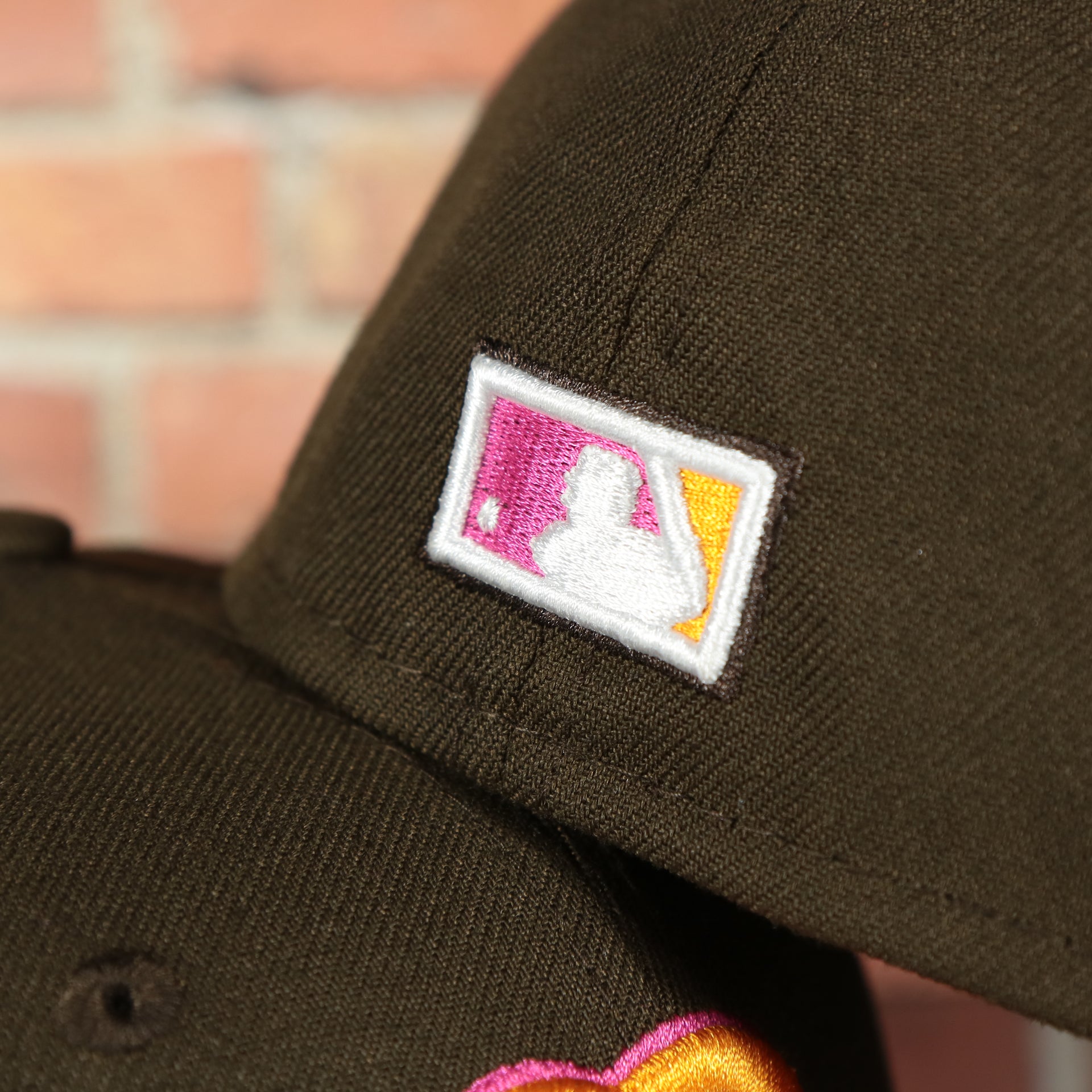 cooperstown batterman logo on the Cooperstown Boston Red Sox Coffee Shop 1946 All Star Game Fenway Park Side Patch 59Fifty Fitted Cap | Donut Pack Walnut 59Fifty