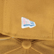 new era logo n the Philadelphia Phillies Cooperstown 1910 Logo 100th Anniversary Side Patch Icy Blue UV 59Fifty Fitted Cap | "English Toffee" Hoagie Pack