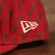 new era logo on the Tampa Bay Buccaneers x Gatorade Red 9Fifty Grey Bottom Snapback