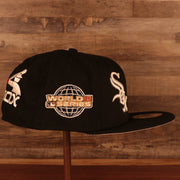 Wearer's right of the Chicago White Sox "Pride Patch" All Over Gray Bottom Side Patch 59Fifty Fitted Cap