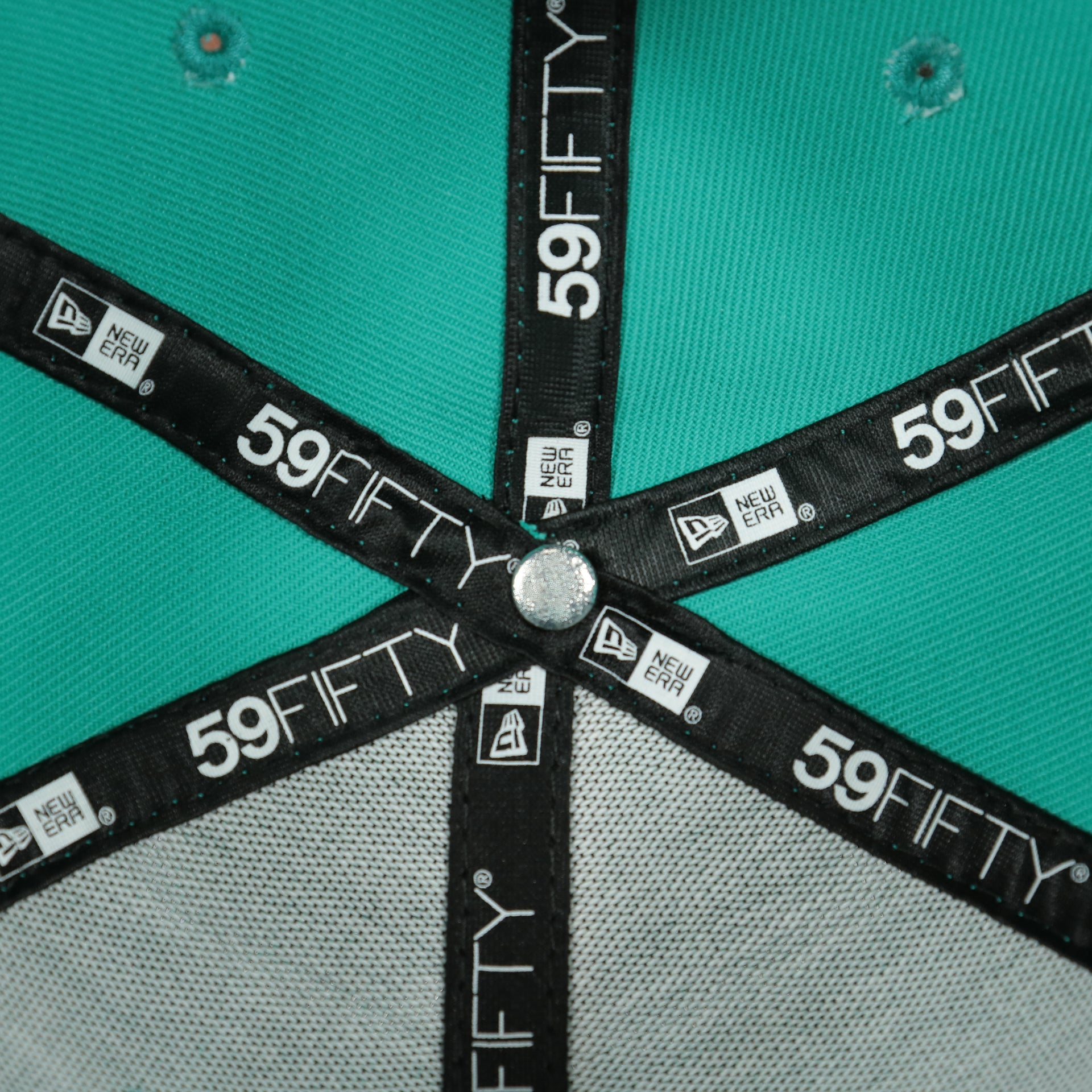 new era taping on the Arizona Diamondbacks 2001 World Series Purple Bottom 59fifty Fitted Cap | Teal