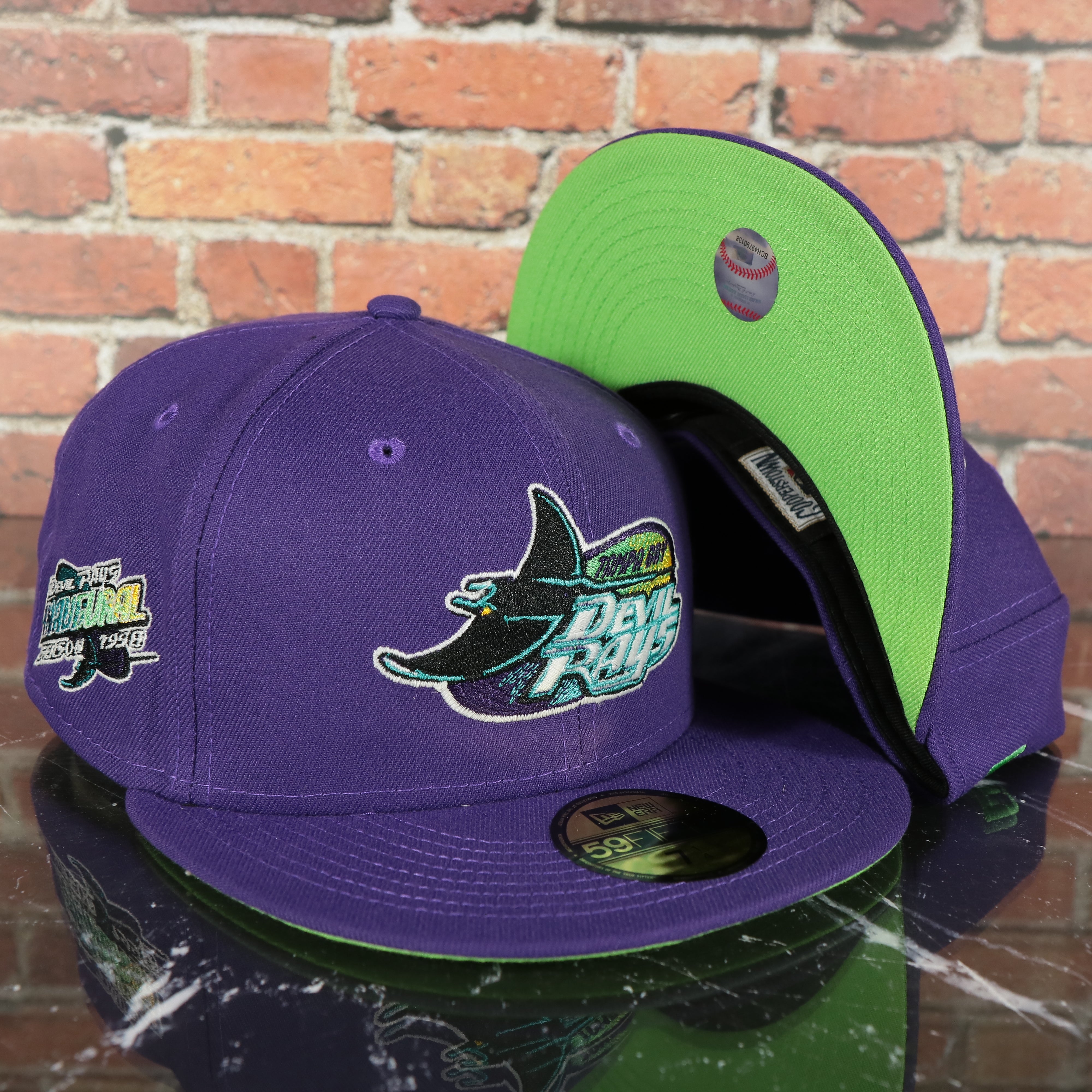 Tampa Bay Devil Rays 1998 Inaugural Season Side Patch Purple 59Fifty G