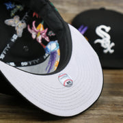 The undervisor on the Chicago White Sox Gray Bottom Bloom Spring Embroidery 59Fifty Fitted Cap | Black 59Fifty Cap