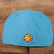 Back of the Tune Squad Shield Lebron 18 Space Jam Matching 59Fifty Fitted Cap | Blue