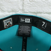 Labels on the interior of the New York Yankees Cooperstown 2008 All Star Game Magenta Under Bottom 59FIFTY Fitted Cap | Vice Blue Pack