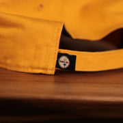 steelers tag on the Pittsburgh Steelers Yellow Adjustable Dad Hat