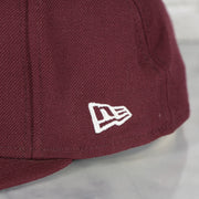 new era logo on the Philadelphia Phillies Cooperstown 1915 Boston Red Sox World Series side patch | Maroon 59Fifty Fitted Cap