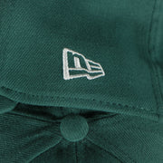 new era logo on the Philadelphia Eagles 2019 NFL Draft Team Color Midnight Green 39Thirty Flexfit Cap