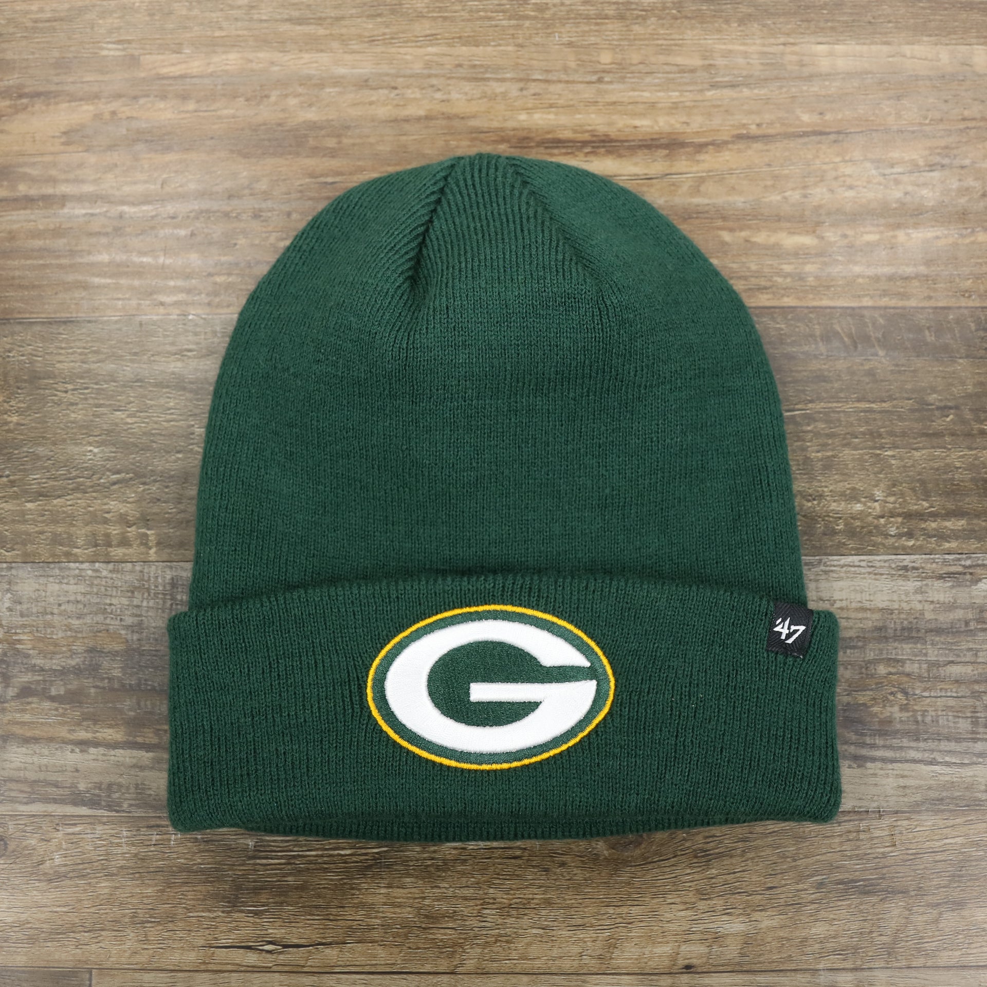 Green Bay Packers Winter Knit Raised Cuff NFL Beanie | Green Winter Beanie