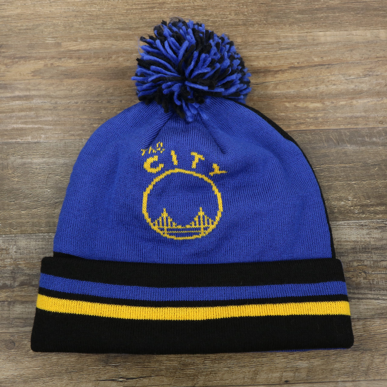 Golden State Warriors Two Sided Double Design Winter Beanie