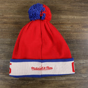 Los Angeles Clippers Split Pom Pom Winter Beanie With Clippers Pin | Red Winter Beanie