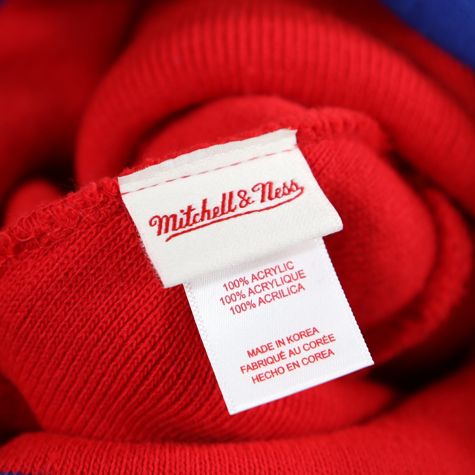 Los Angeles Clippers Split Pom Pom Winter Beanie With Clippers Pin | Red Winter Beanie