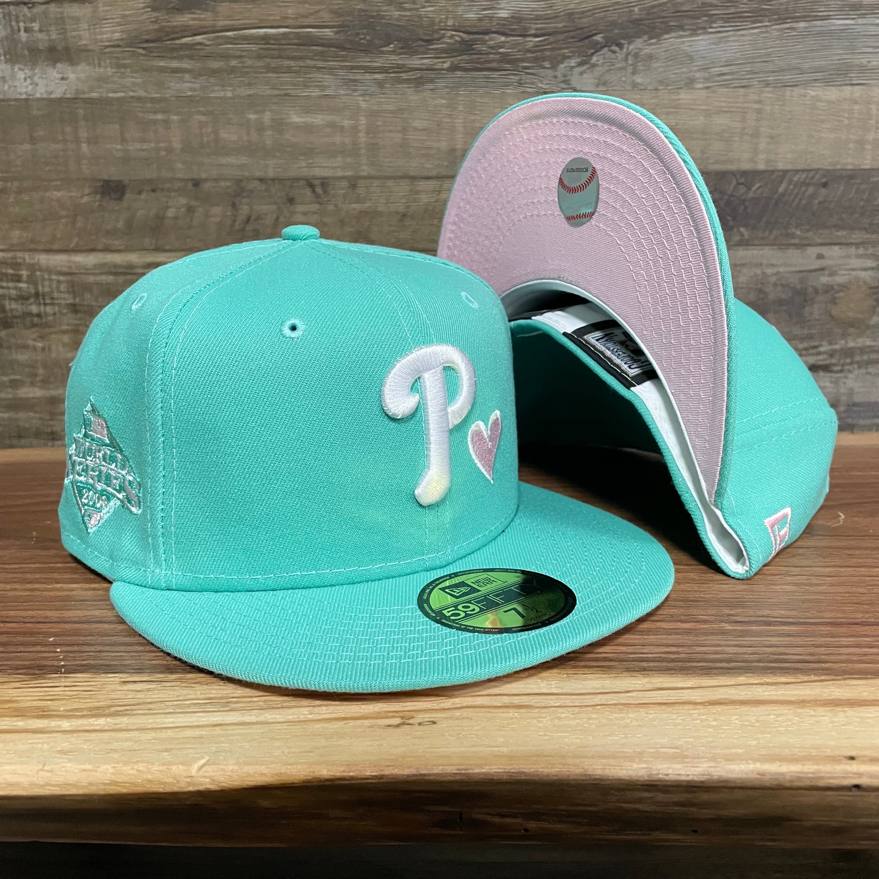 Philadelphia Phillies 2008 World Series Pink Brim and Side Patch