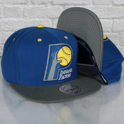 Indiana Pacers Throwback Logo Two tone Gray Bottom Cap | Royal Blue/Gray Snapback hatIndiana Pacers Throwback Logo Two tone Gray Bottom Cap | Royal Blue/Gray Snapback hat