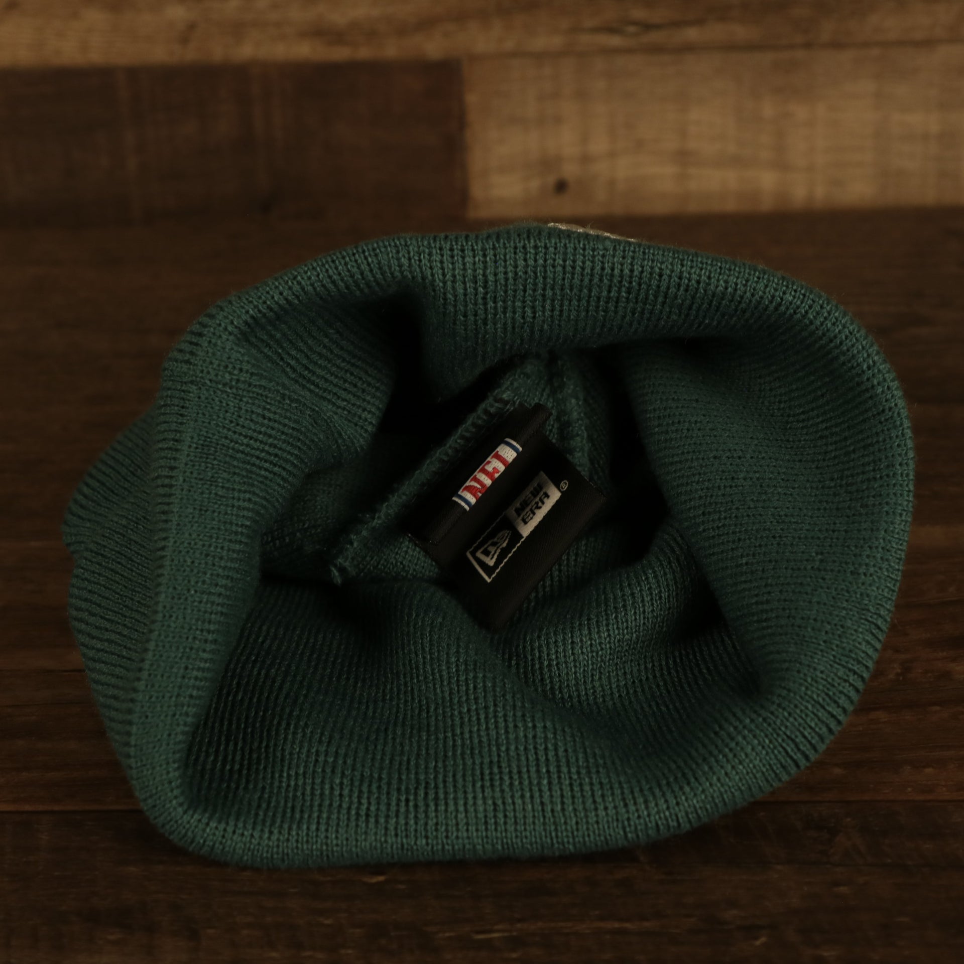 underside of the Philadelphia Eagles "City Transit" 59Fifty Fitted Matching All Over Side Patch Beanie