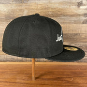 wearers right side of the cap Just Don X NBA Brooklyn Nets All Star Weekend Black 59Fifty Fitted Cap