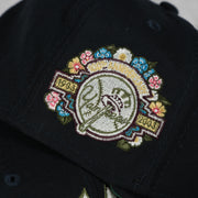100th anniversary side patch on the New York Yankees 100th Anniversary Side Patch Green Bottom Navy 59Fifty Fitted Cap | Botanical Pack