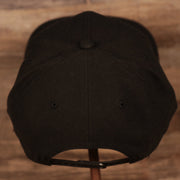 back of the Los Angeles Clippers Black Adjustable Grey Bottom Snapback Hat