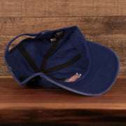 bottom of the New York Knicks Royal Blue Adjustable Dad Hat