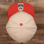 47 BRAND | LOS ANGELES CLIPPERS | CROSSTOWN SCRIPT TT | SNAPBACK HAT | GREEN BOTTOM | GRAY/RED | OSFM