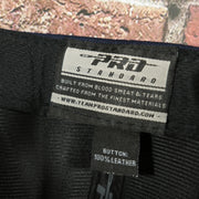 pro standard label on the New York Yankees All Over Roses Patch Grey Bottom | Midnight Navy Wool Snapback Hat