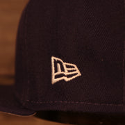 Wearer's left of the Arizona Diamondbacks "City Cluster" Side Patch Gray Bottom Purple 59Fifty Fitted Cap