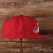 Wearer's right of Philadelphia Phillies All Over World Series Side Patch 2x Champ Gray Bottom 59Fifty Fitted Cap