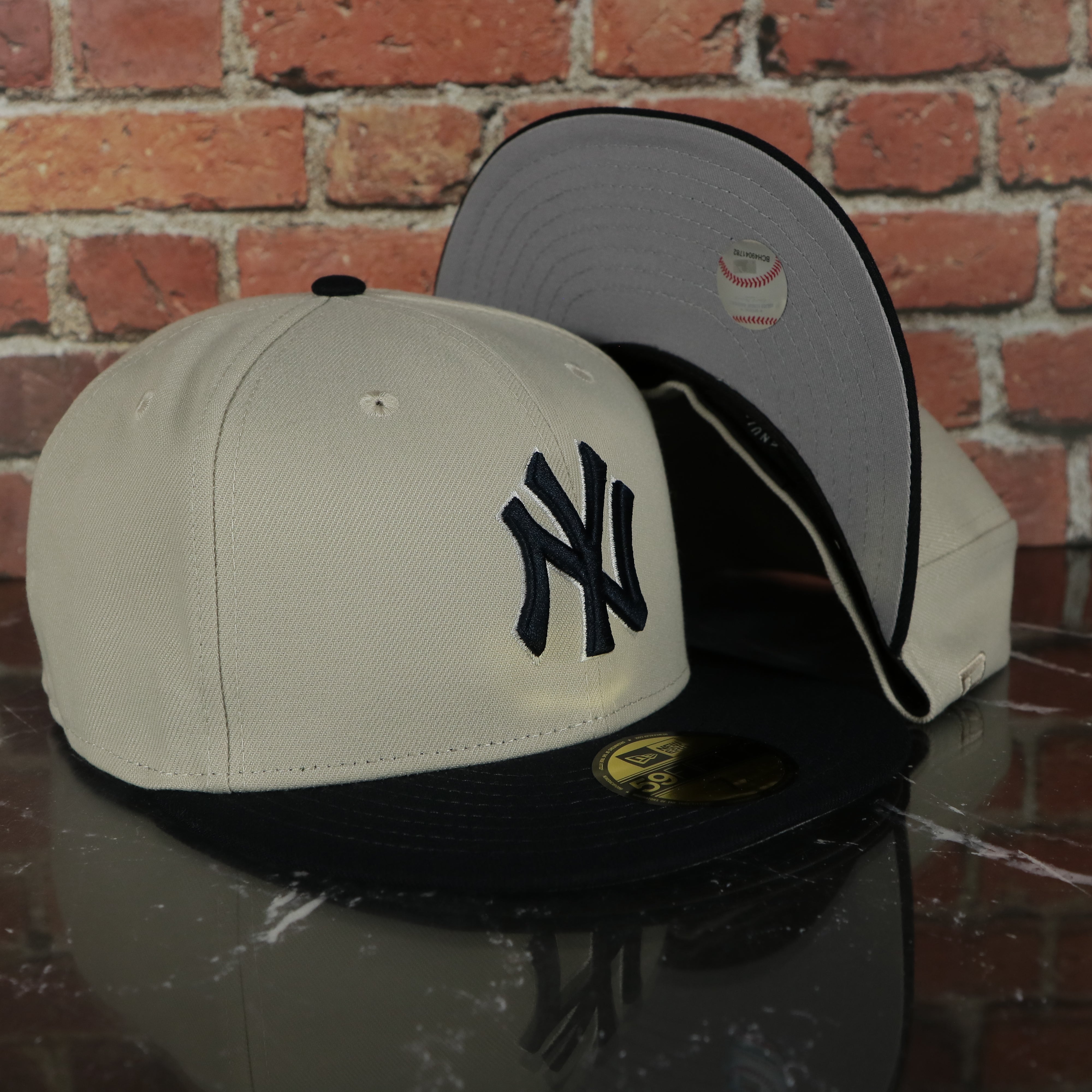 New York Yankees New Era 27-Time World Series Champions Undervisor 59FIFTY  Fitted Hat - Navy