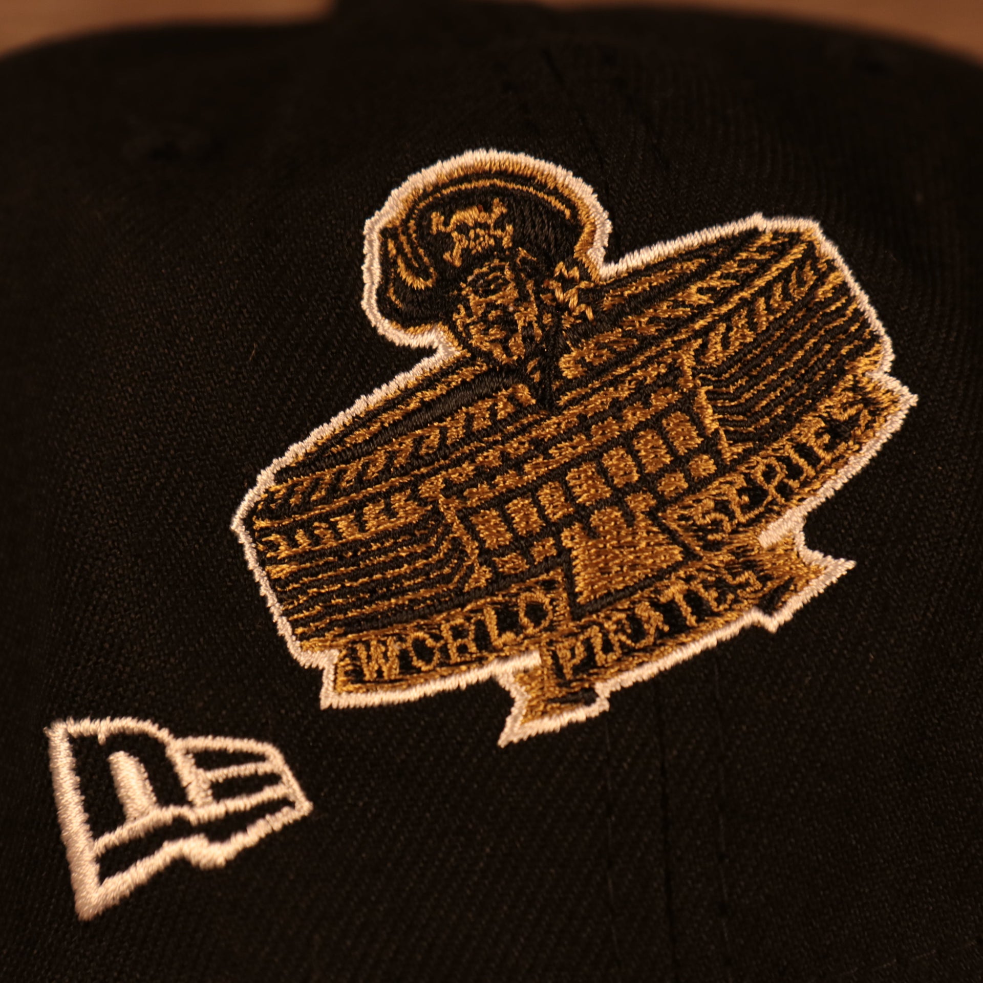 1971 world series logo Pittsburgh Pirates Cooperstown "Championship Rings" All Over Side Patch Gray Bottom 59FIFTY Fitted Cap